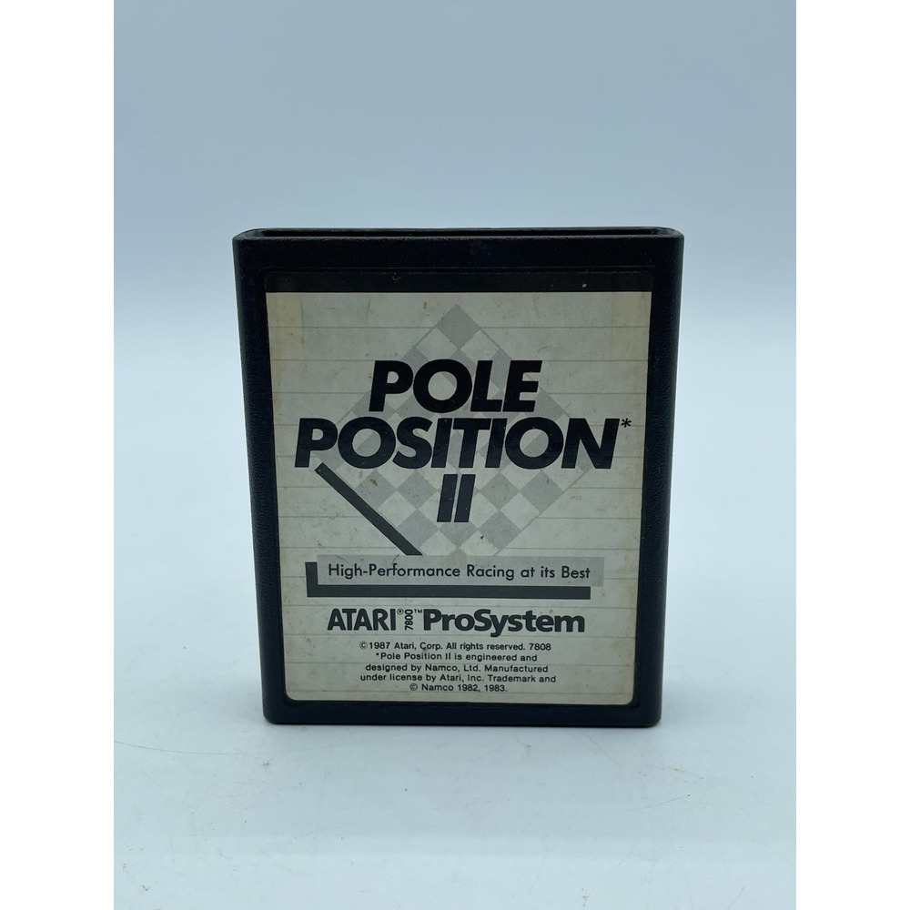 Pole Position II Atari 7800 Used Good Condition Tested Works